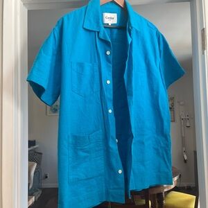 Corridor Camp Shirt BRIGHT Aqua size M